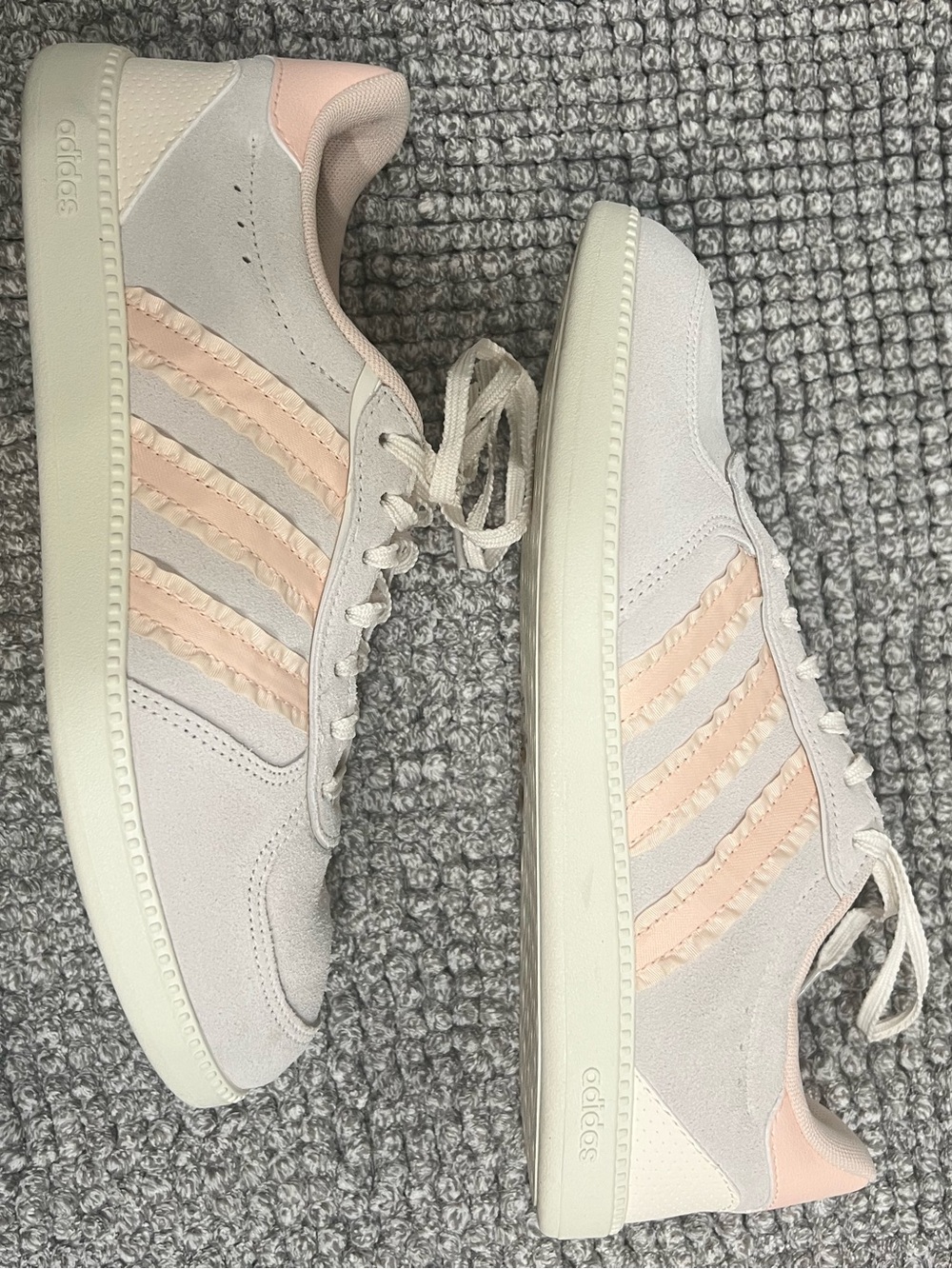 adidas Women’s Light Pink ruffle Sneakers